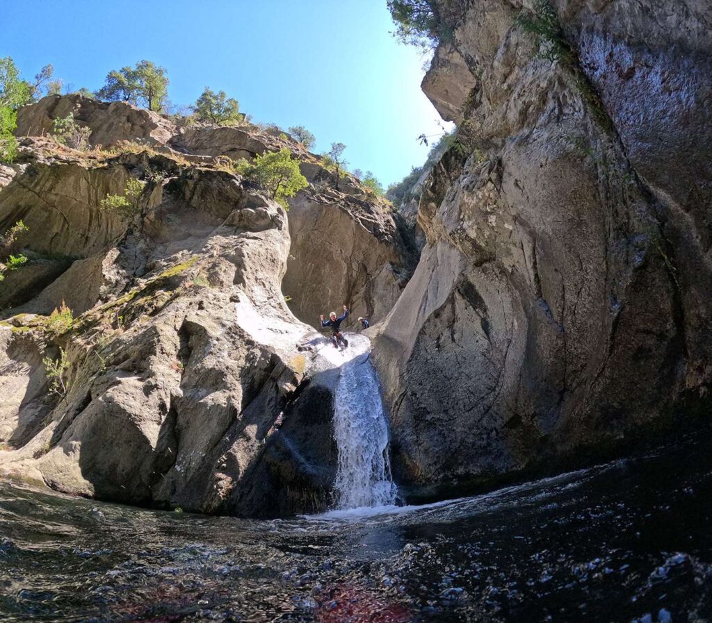 Cascade canyon du Llech toboggan